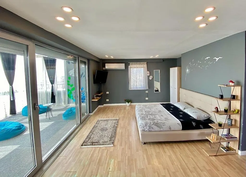 Sun-Filled Rooftop Flat In Tirana location